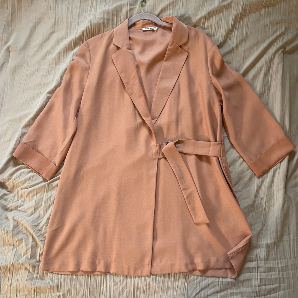 RIVA Pink Light Weight Blazer Size Small